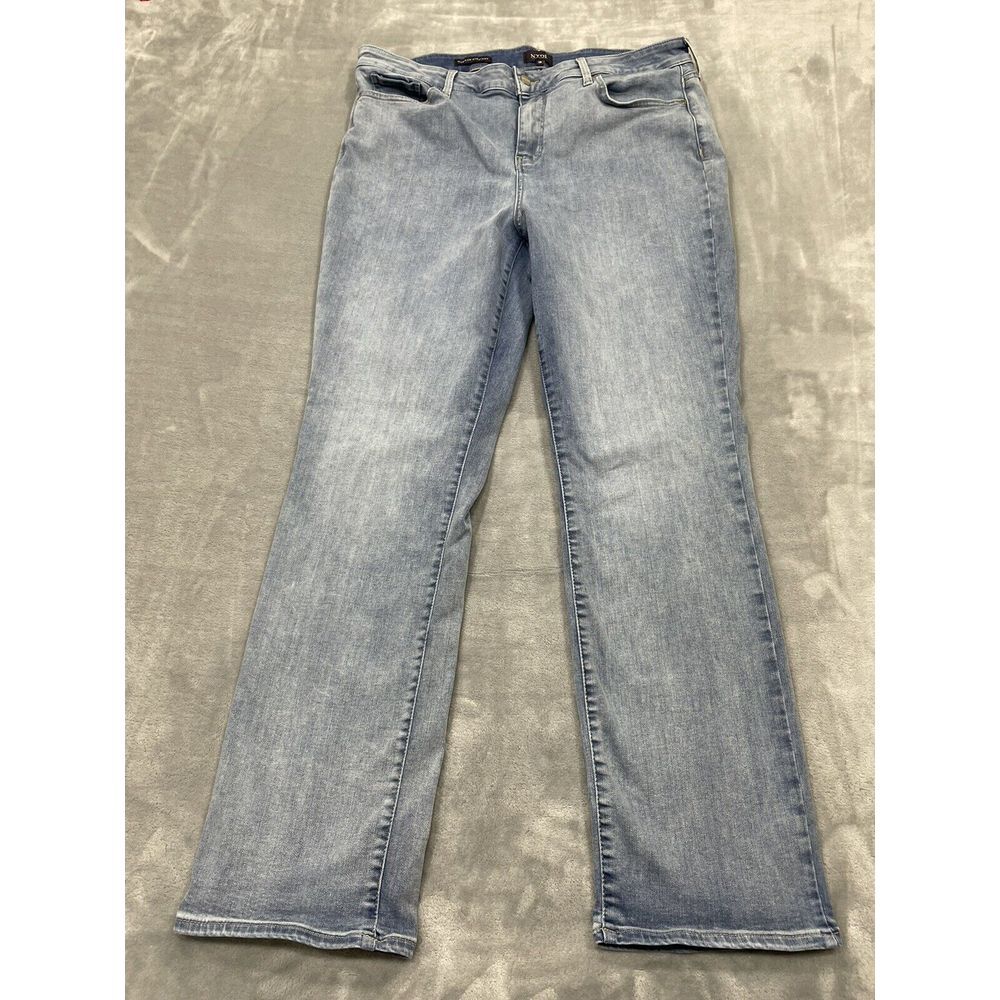 NYDJ Women's Marilyn Straight Jeans,  Light Blue lift tuck